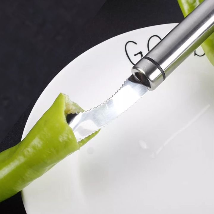 1+1 Gratis | Edelstahl-Paprikakernentferner