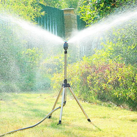 Rotierendes Dreibein-Sprinkler-Set mit Gratis-Gewindeverbinder