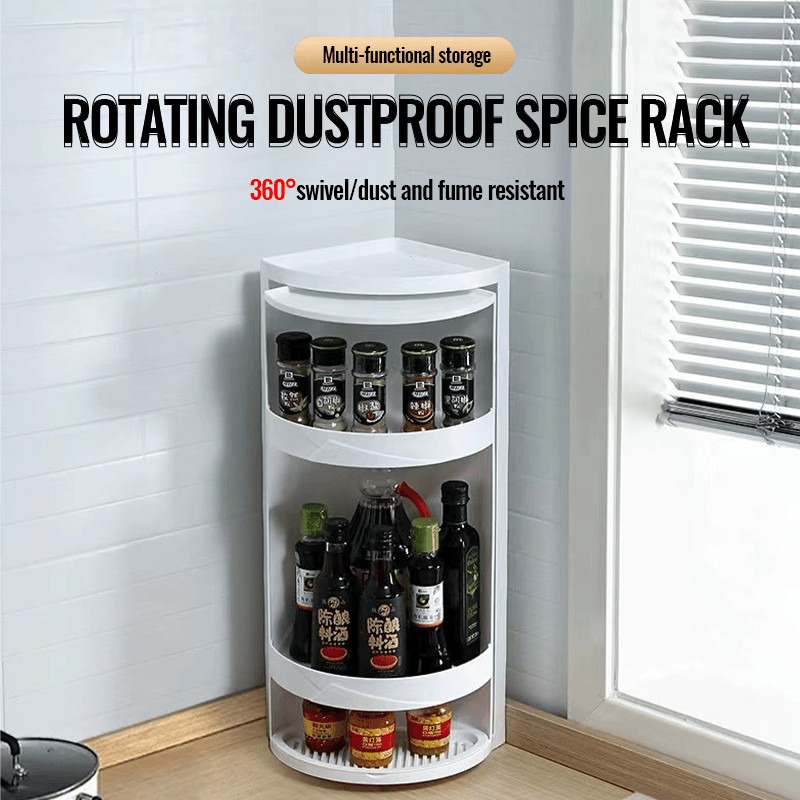 360° Drehbares Eckregal – Platzsparender Ordnungshelfer