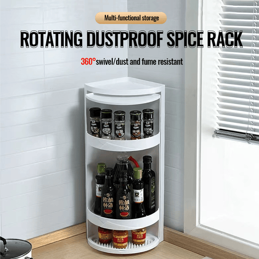 360° Drehbares Eckregal – Platzsparender Ordnungshelfer