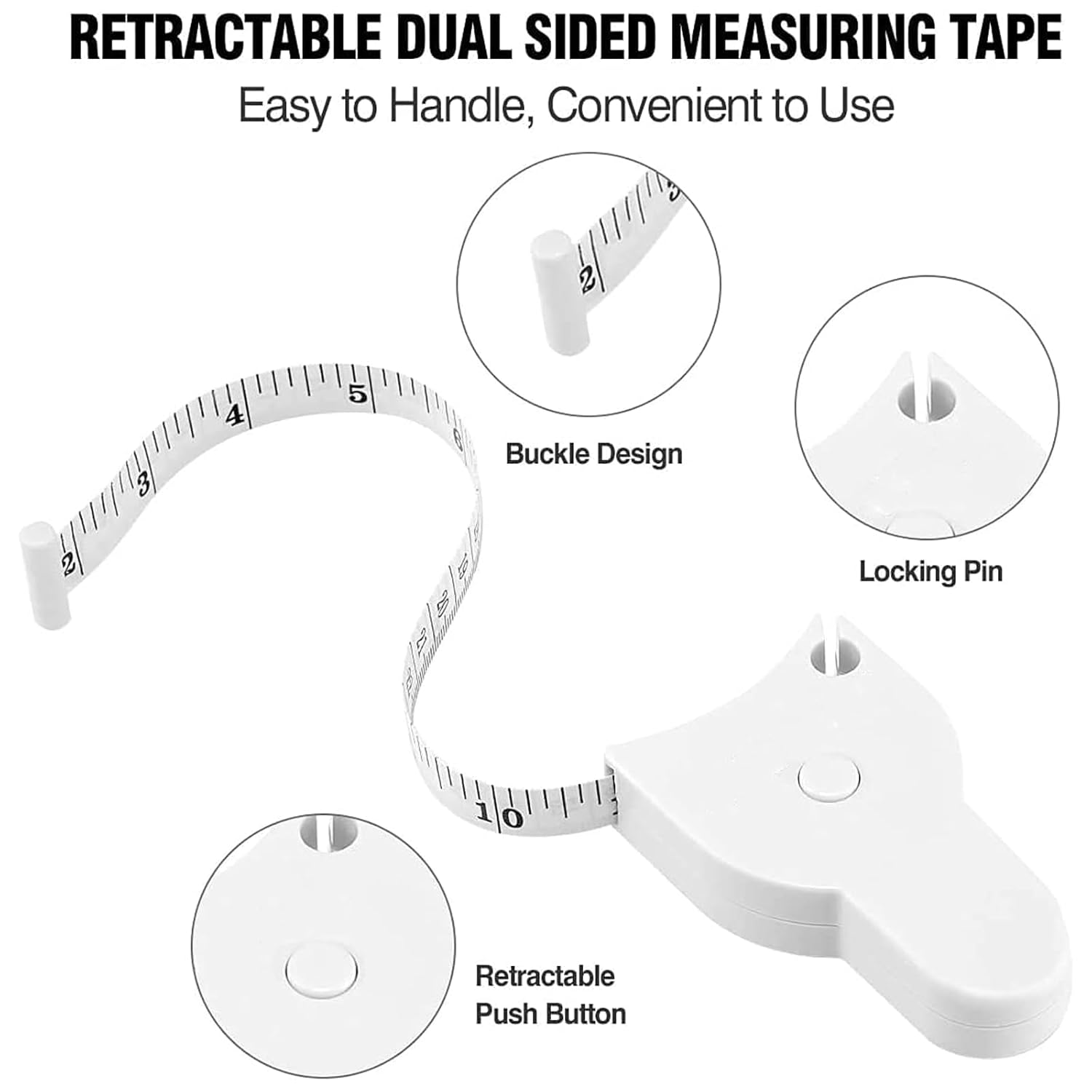 1+1 GRATIS | Präzises Körpermaßband für genaue Fitnessverfolgung