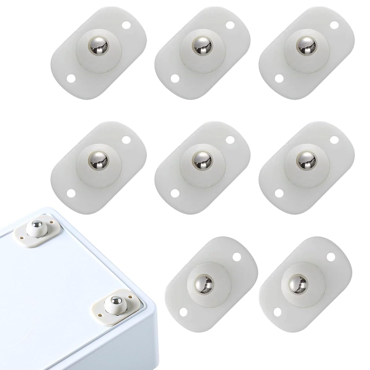 8er-Set Selbstklebende 360° Minirollen für Aufbewahrung & Möbel