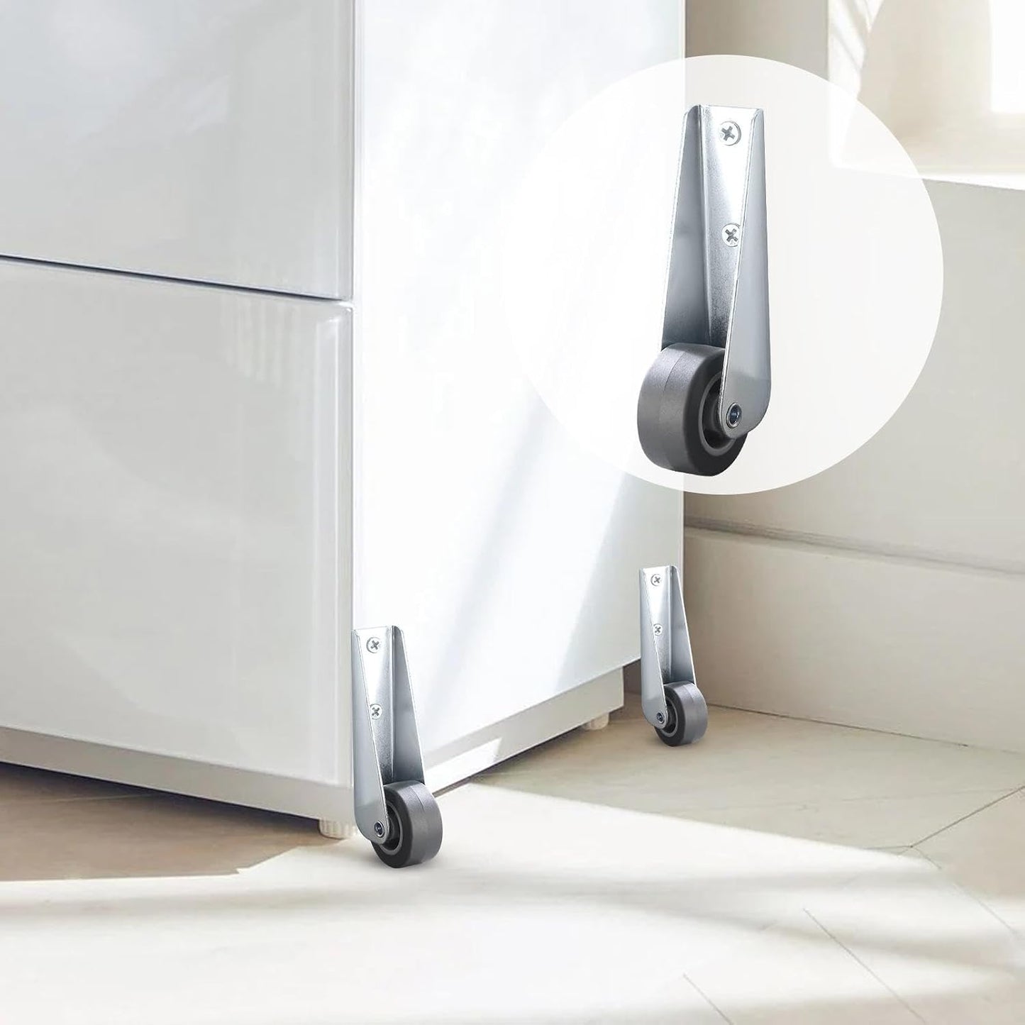 1+1 GRATIS | Schwenkbare Türrolle mit Langhalterung – Leise & Kratzfrei