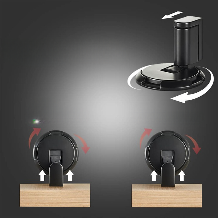 Mechanischer Boden-Türstopper mit Push-System für sicheren Halt