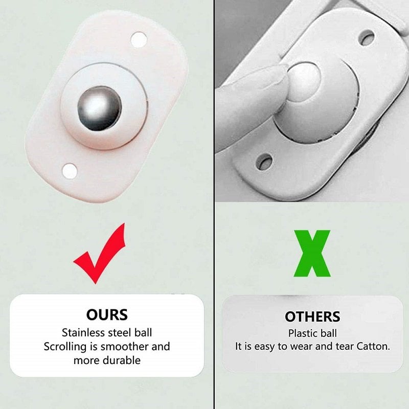 8er-Set Selbstklebende 360° Minirollen für Aufbewahrung & Möbel