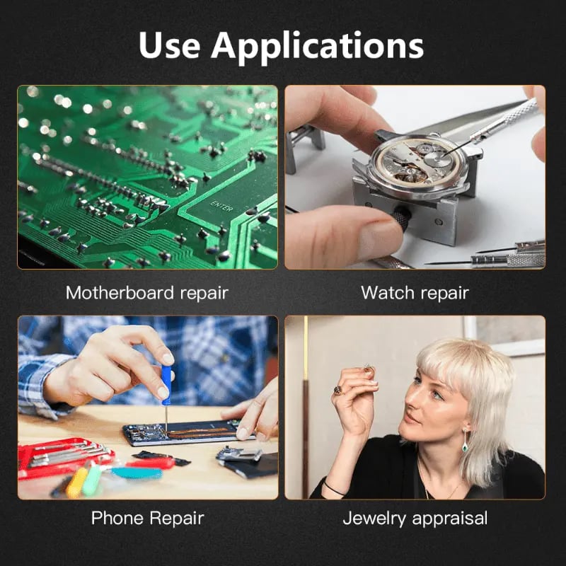 LED-Brillenlupe – Freihändige Präzision mit Einstellbarem Zoom