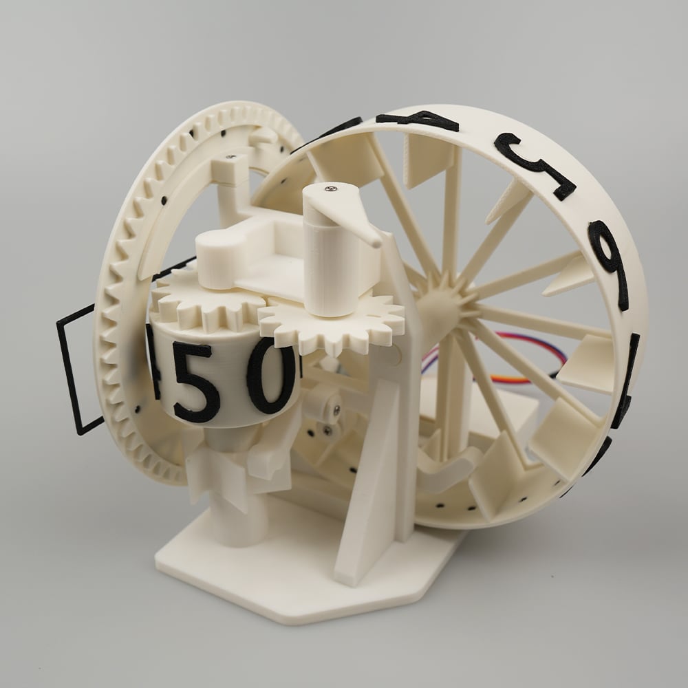 Futuristische 3D-gedruckte Elektro-Uhr – Präzise & Stilvoll