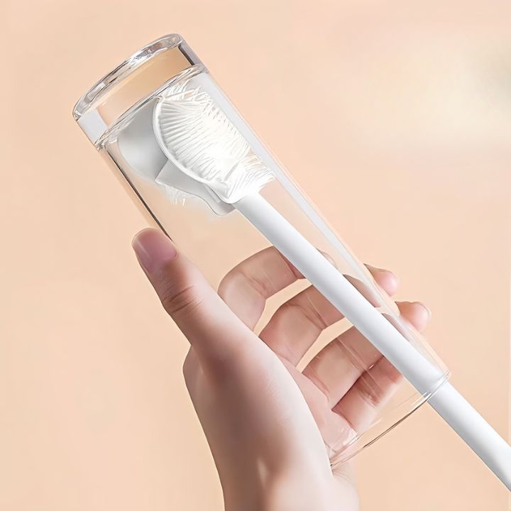 Flexibler Silikon-Flaschenbürste – Hygienereiniger für Gläser