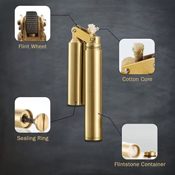 Kupferfeuerzeug – Vintage-Design, nachfüllbar & langlebig