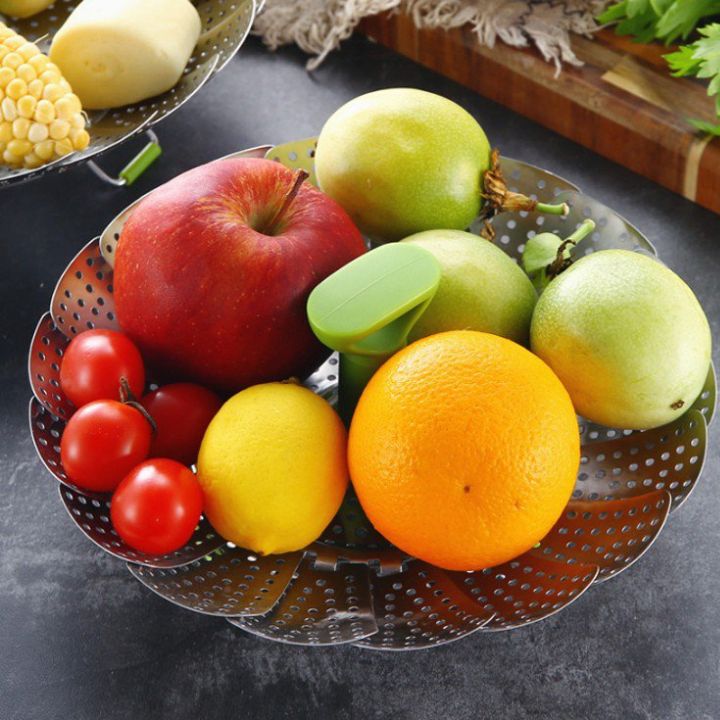 1+1 Gratis | Faltbarer Dampfgarer aus Edelstahl – Für gesundes Kochen