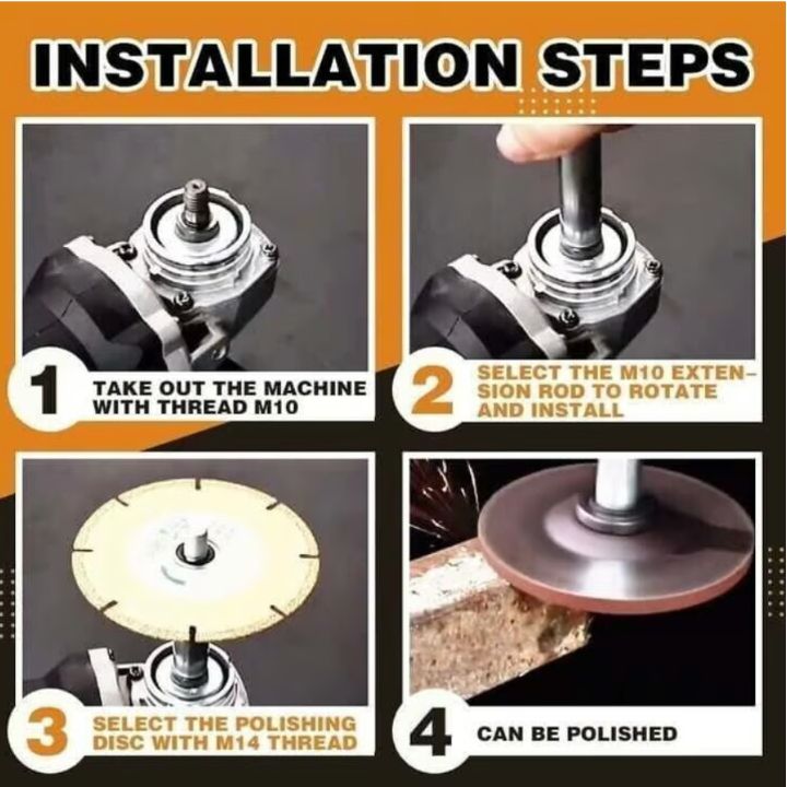 3+2 Gratis | Verbindungsstange für Winkelschleifer