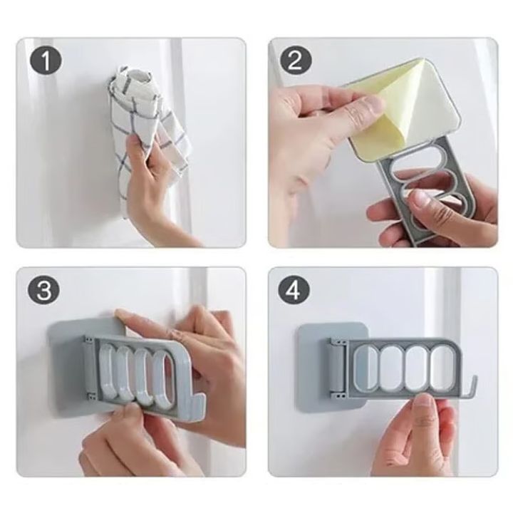 1+1 Gratis | Stanzfreier Falthaken – Platzsparendes Wandzubehör