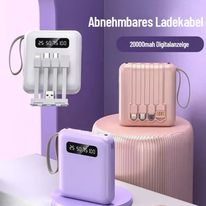 4-in-1 Powerbank Schnellladung – Kompakt & Leistungsstark