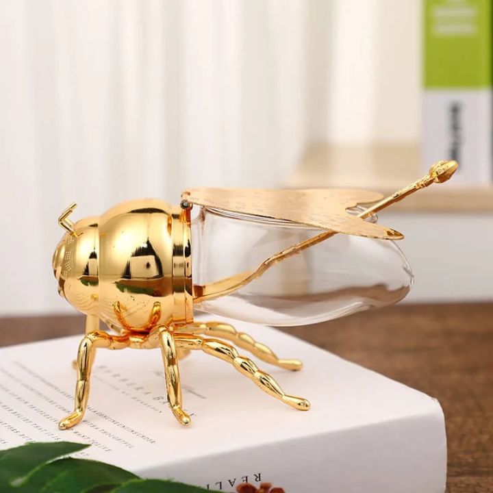 Dekoratives und praktisches Bienenförmiges Honigglas