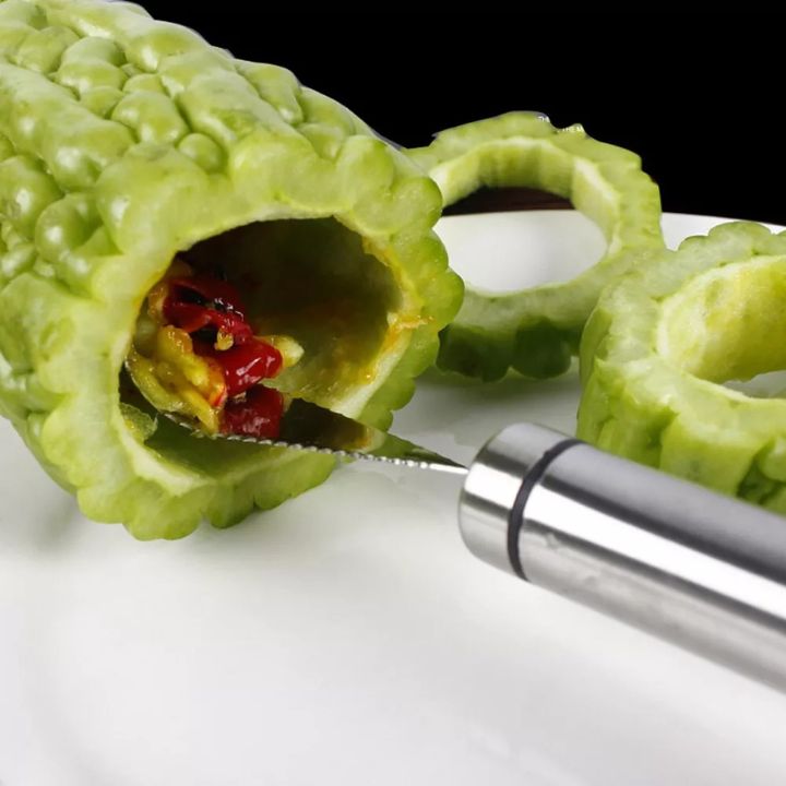 1+1 Gratis | Edelstahl-Paprikakernentferner