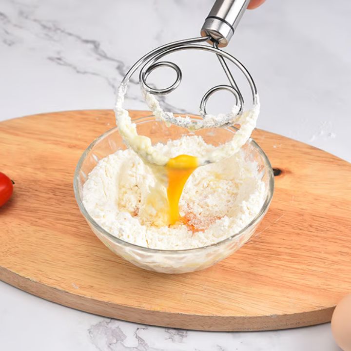 1+1 Gratis | Edelstahl-Teigmischer für einfaches und sauberes Backen