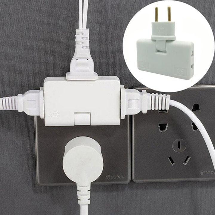 1+1 Gratis | 180° Drehbares Kompakt 3-Wege-Steckdosenadapter