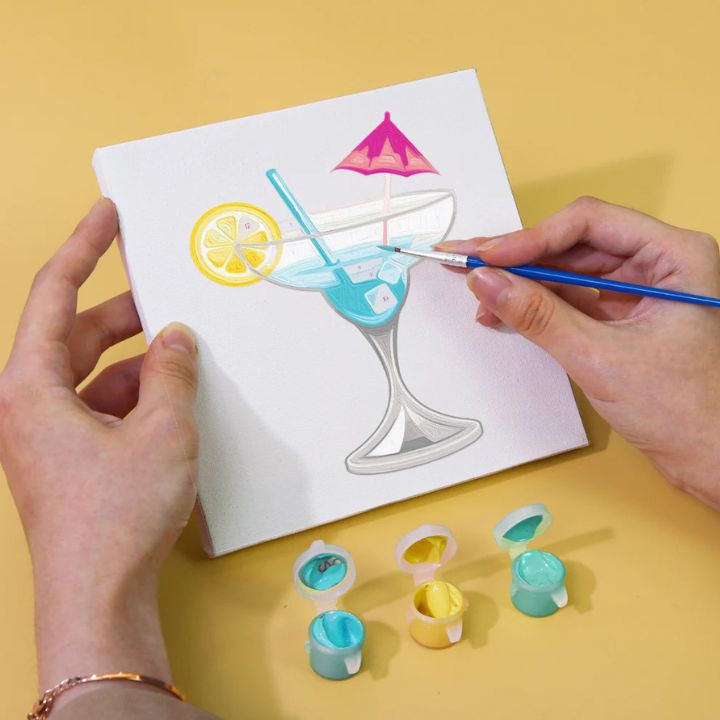 Malen nach Zahlen Mini-Set – 6 Motive für kreative Entspannung