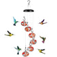 Elegante Kolibri-Futterstation mit Windspiel – Lockt Vögel mühelos an