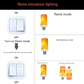 LED-Flammenlicht mit Gravitationseffekt – Echt wirkender Feuerschein