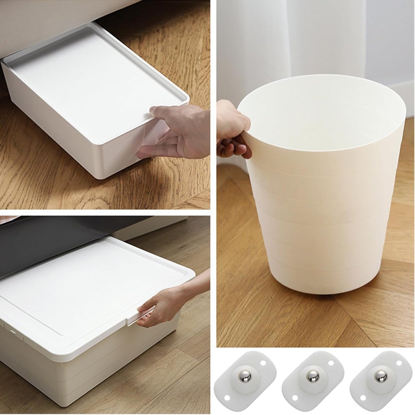 8er-Set Selbstklebende 360° Minirollen für Aufbewahrung & Möbel