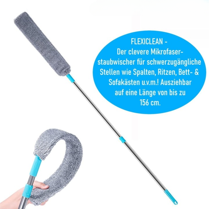 Flexibler Staub- und Spaltenreiniger | 3 GRATIS Staubtücher