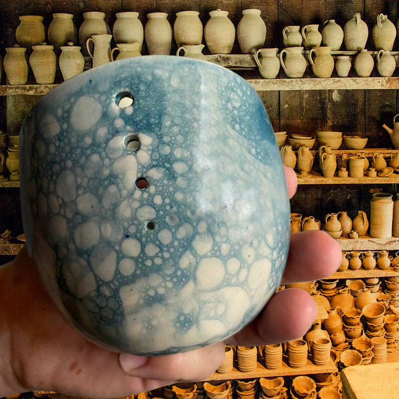 Handgefertigte Keramik-Kräuterstreifer – Mühelos & Sauber