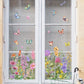 Beidseitiger Fensteraufkleber mit Blumenmotiv (kann auf jede Größe zugeschnitten werden) – 1 kaufen, 1 gratis erhalten!