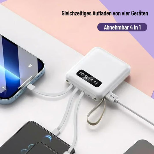 4-in-1 Powerbank Schnellladung – Kompakt & Leistungsstark