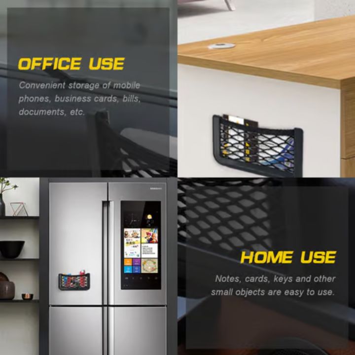 1+1 Gratis | Selbstklebende Netz-Tasche fürs Auto