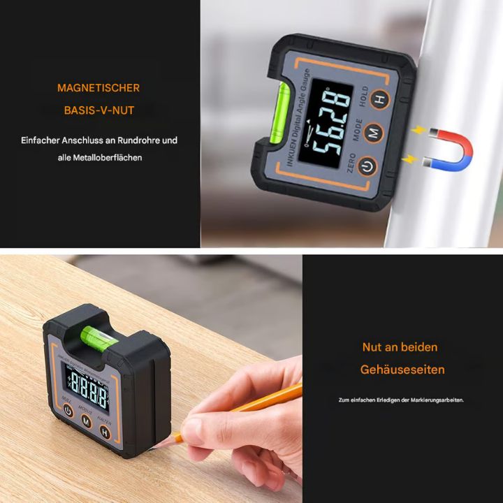 Digitaler Winkelmesser 0-360° – Präzise & mit Magnetfuß
