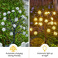 Solar-Kirschblütenlichter | Wasserdichte LED-Deko für draußen