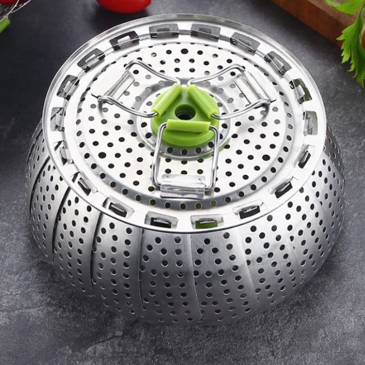 1+1 Gratis | Faltbarer Dampfgarer aus Edelstahl – Für gesundes Kochen