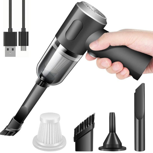 Kabelloser 3-in-1 Mini-Staubsauger – Saugen, Blasen & Bürsten in einem