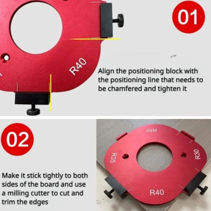 4-in-1 Holzverarbeitungs-Bogenschablone