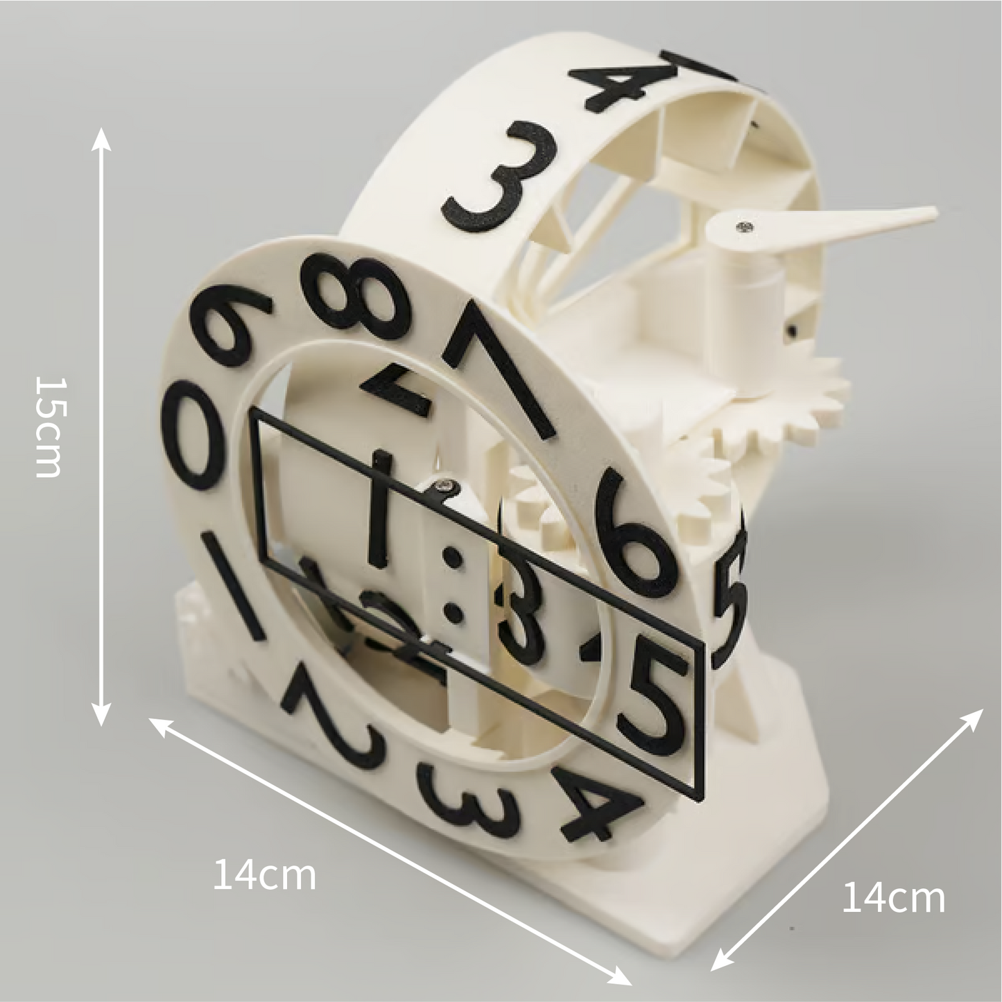 Futuristische 3D-gedruckte Elektro-Uhr – Präzise & Stilvoll