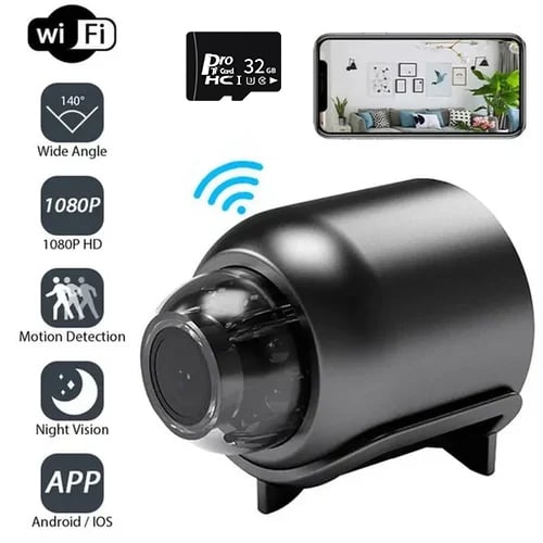 Mini Drahtlose WiFi Kamera 1080P HD | mit kostenloser 32GB Speicherkarte