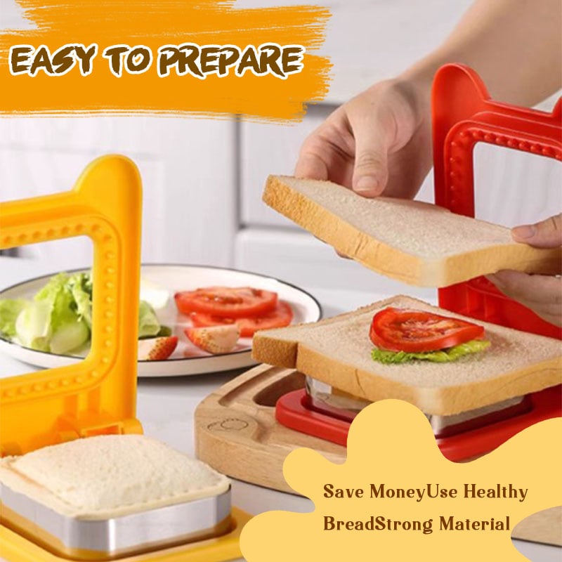 Sandwich-Ausstecher mit Versiegelung – Kinderfreundliches DIY-Set aus Edelstahl