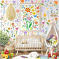 8 Bögen Frühlingshafte Blumen-Wandsticker – 102 selbstklebende Motive für ein frisches Zuhause!