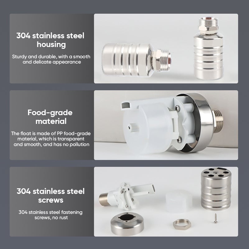 Mini-Schwimmerventil aus Edelstahl – Automatische Wasserstandskontrolle