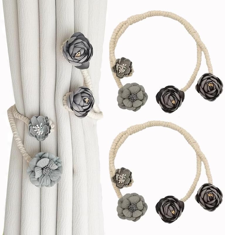 1+1 GRATIS | Elegante biegbare Gardinenhalter – Ohne Bohren, Ohne Aufwand