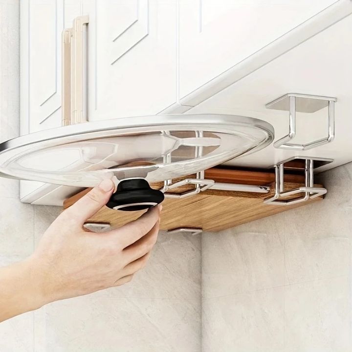 4 Stück | Edelstahl-Wandhalter – Selbstklebend und platzsparend