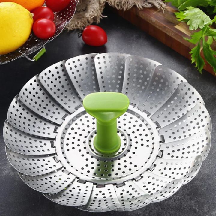 1+1 Gratis | Faltbarer Dampfgarer aus Edelstahl – Für gesundes Kochen