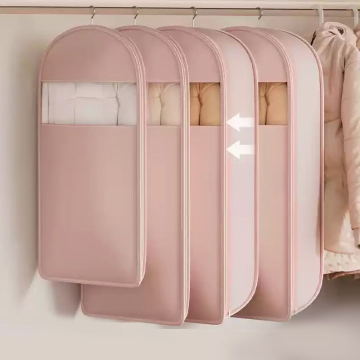 Platzsparende hängende Aufbewahrungstasche mit luftdichter Kompression