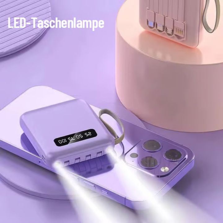 4-in-1 Powerbank Schnellladung – Kompakt & Leistungsstark