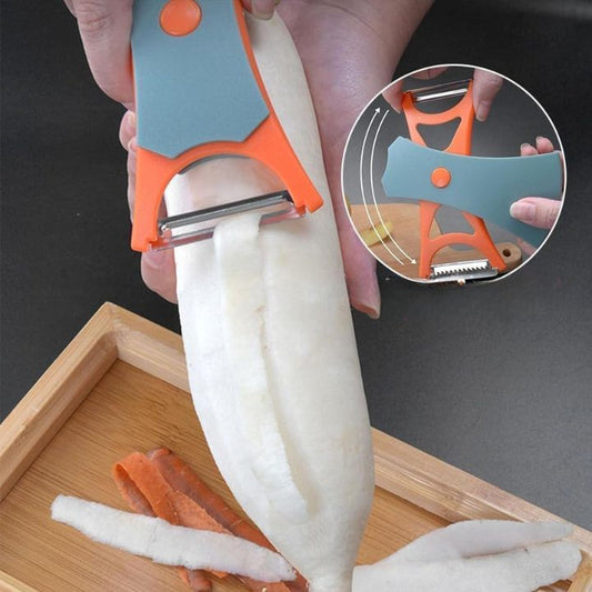 Multifunktionaler Obst- und Gemüseschäler mit Reibe