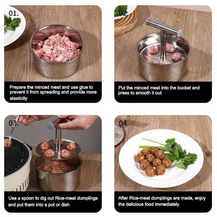 Edelstahl Fleischbällchen-Form für Perfekte Kugeln