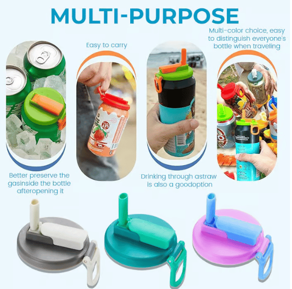 1+1 GRATIS | Soda-Dosen-Deckel – Auslaufsicher & Wiederverwendbar