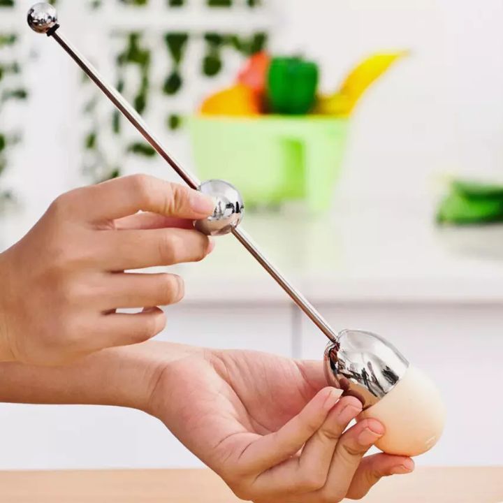 1+1 Gratis | Edelstahl-Eieröffner – Präzises Öffnen mit Klopfeffekt