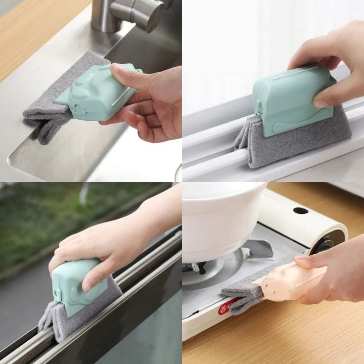 2+2 Gratis | Fensterbürste mit Griff – gründliche Reinigung schmaler Ecken